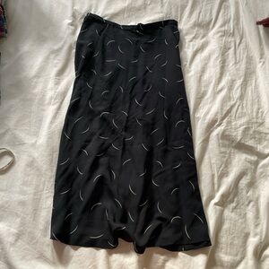 Jones New York 100% Silk Black Pencil Skirt